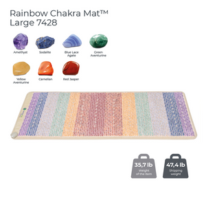 Rainbow Chakra Mat™ Large 7428 Firm - PEMF Inframat Pro® Third Edition