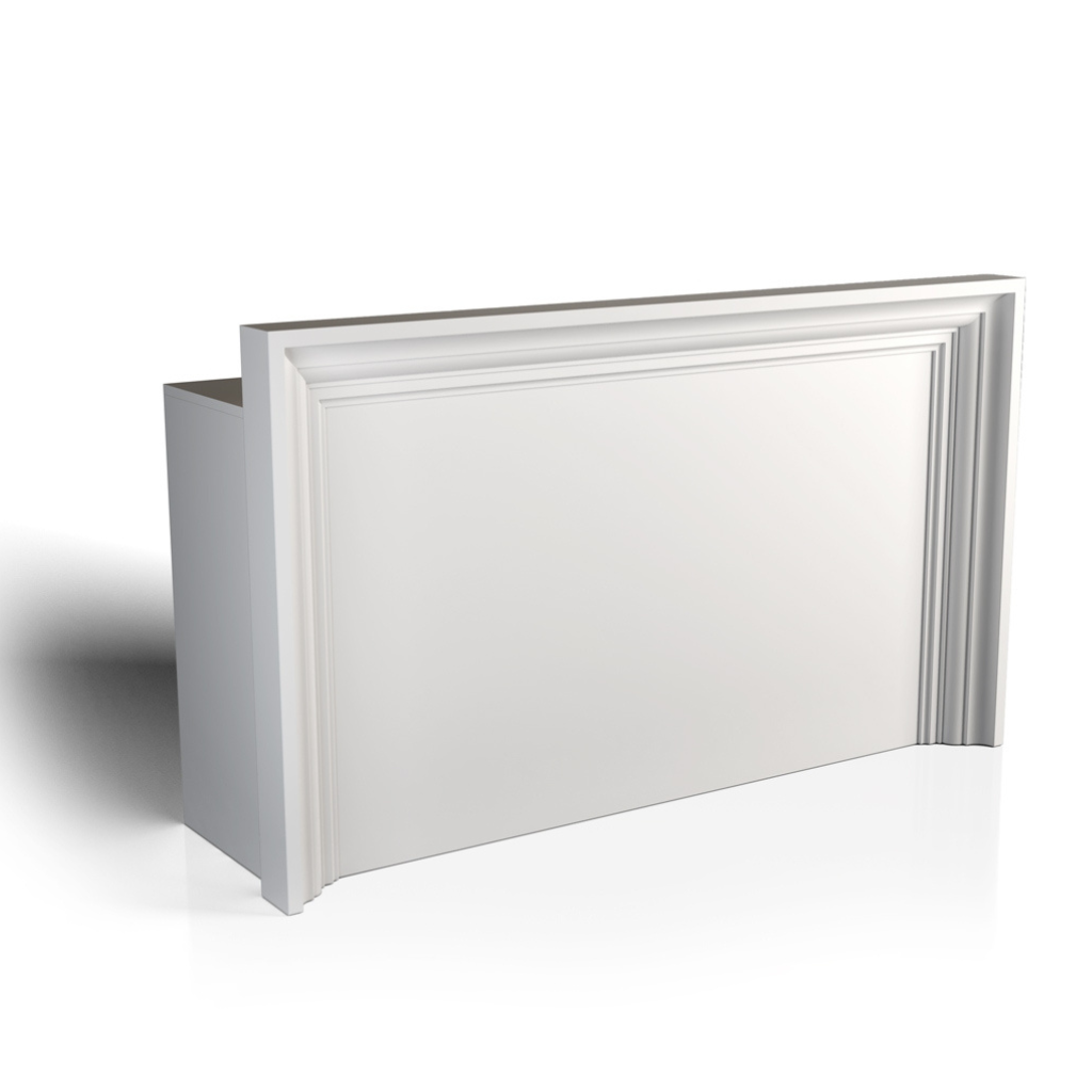 Gamma & Bross Salon Reception Desks Status Desk 150 GSST001BN Front View