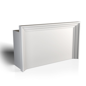 Gamma & Bross Salon Reception Desks Status Desk 150 GSST001BN Front View