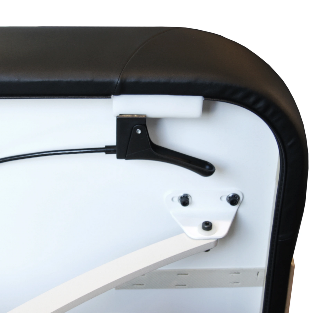 Earthlite Sedona Pneumatic Salon Massage Table illustrating the pneumatic detail.