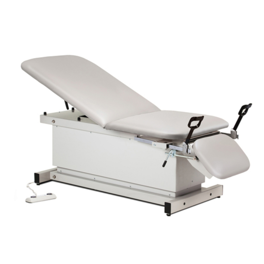 Clinton Industries Power 400, Shrouded Table with Adjust. Backrest and Drop Section and Stirrups Country Mist