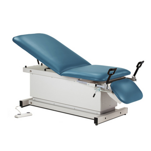 Clinton Industries Power 400, Shrouded Table with Adjust. Backrest and Drop Section and Stirrups Wedgewood