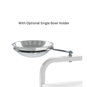 Silhouet-Tone Med Spa Trolley / Esthetician Cart Auxiliary Workstation ML100 With Optional Double Bowl Holder (413281))