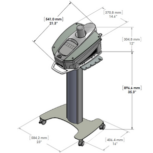 Silhouet-Tone Microdermabrasion Unit Vortex Peel Diagram of Dimensions (411420)