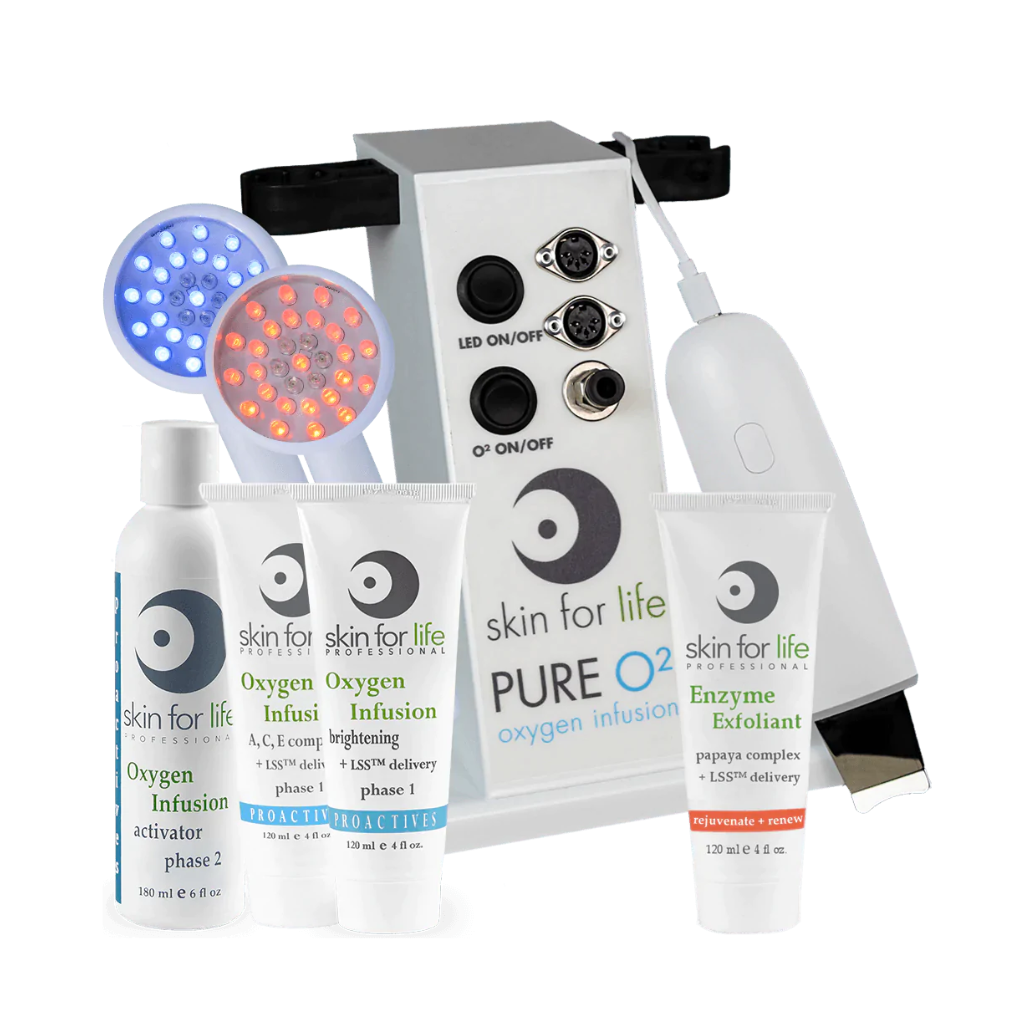 PURE O2 Oxygen Portable + Skin Scrubber | Medical Spa Supply