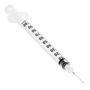 Sol-M 0.3ml Standard Insulin Syringe w 31G x 1564 (6mm) Needle Low Dead Space Side View