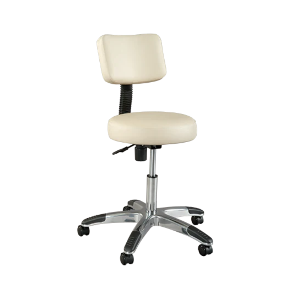 Stool Deluxe Round Air-Lift With Backrest (413359)