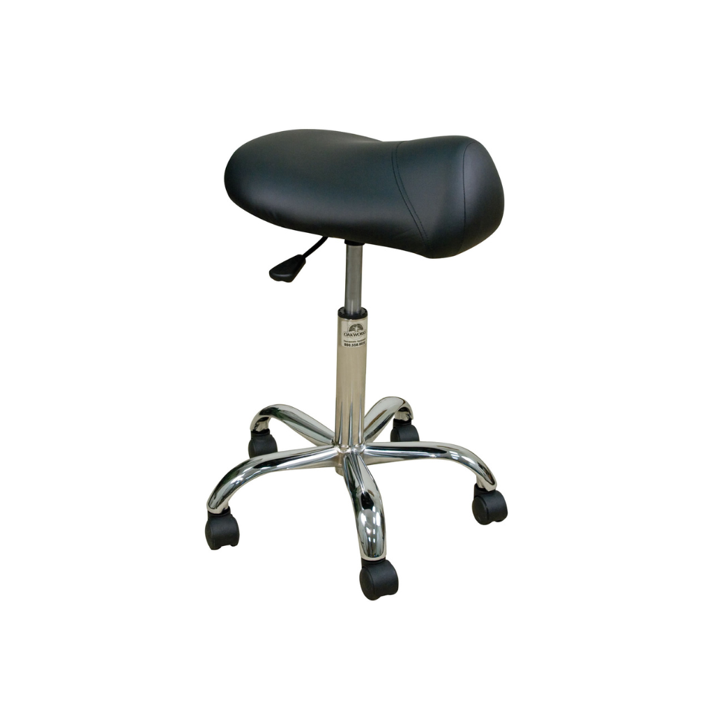Oakworks Professional Saddle Seat Stool High Height