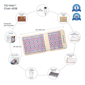 TAJ-Mat™ Chair 4018 Firm - Photon PEMF InfraMat Pro