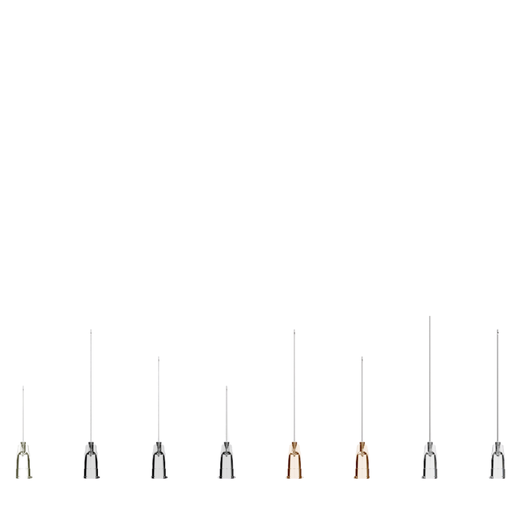 TSK CSH Aesthetic Microcannulas Different Sizes Displayed 