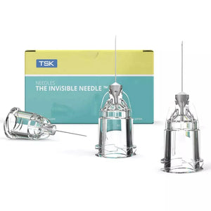 TSK The INViSIBLE Needle, 0.2mm x 9mm Picture of Box and Cannulas (LDS-02009-100)