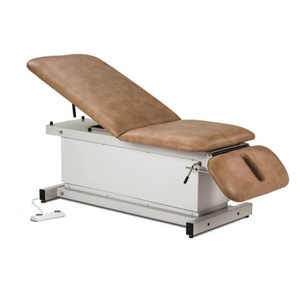 Clinton Industries Power 400, Shrouded Table with Adjust. Backrest and Drop Section Desert Tan