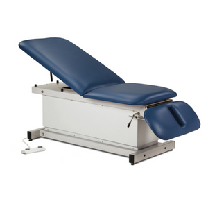 Clinton Industries Power 400, Shrouded Table with Adjust. Backrest and Drop Section Royal Blue