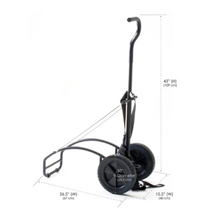 Traveler Table Cart Expanded Dimensions