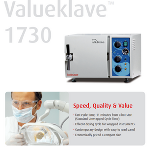 Tuttnauer Valuekalve 1730 Med Spa Autoclave Sterilizer Speed, Quality, Value