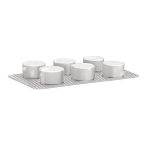 Tuttnauer T-System Clean Tablets are formulated to remove hard water deposits, oxides, and sediment buildup from autoclave chambers, reservoirs, and internal piping. 