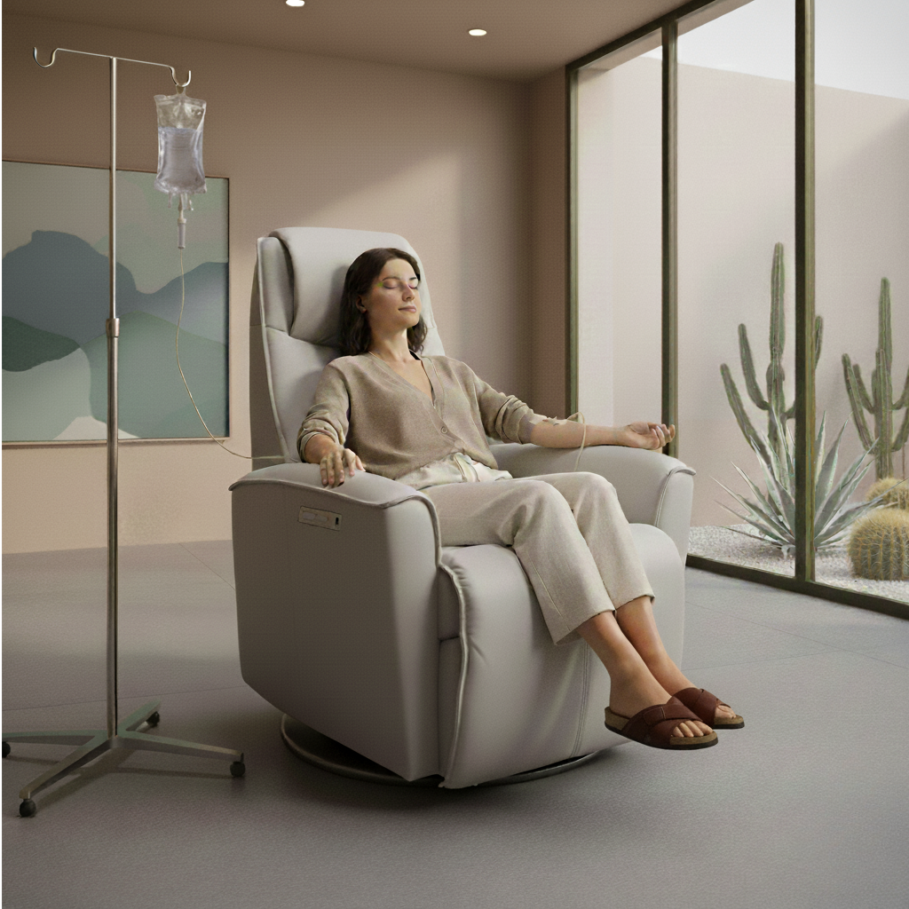 Vik IV Therapy Chair Shadow Grey Side view