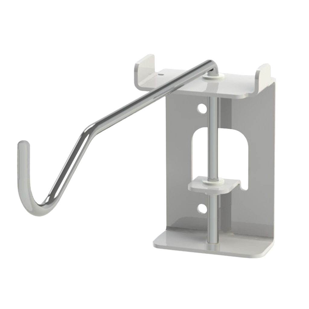 Wall-mounted IV hook offers IV therapy businesses, Med Spas, and medical wellness practices a simple, cost-effective way to organize IV treatments while eliminating the clutter of traditional floor-mounted IV poles.