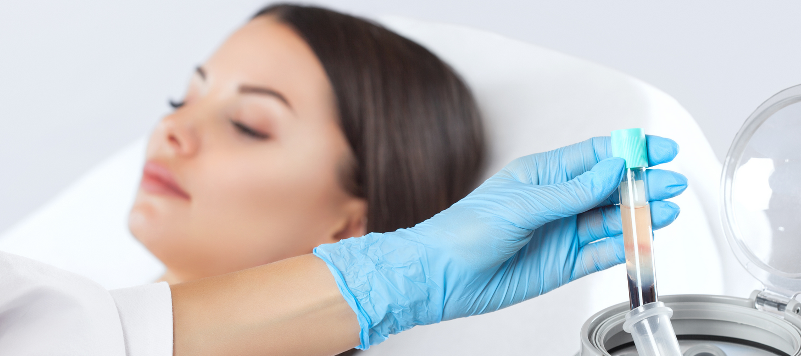 Illuminate PRP Platform Medical Spa with woman on the procedure