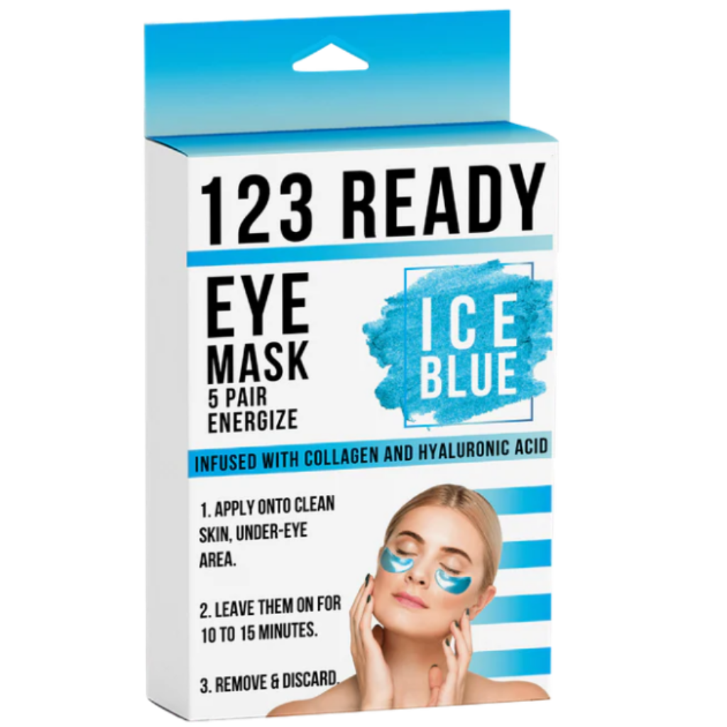 ZAQ 123 Ready ICE BLUE ENERGIZE GEL EYE PATCHES