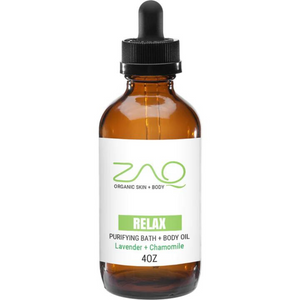 ZAQ Calming Massage Body Oil - Lavender + Chamomile