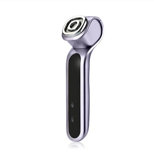 ZAQ Facial Rejuvenation Device - 7 LED, RF, EMS, Sonic Vibration, Hot Massager Therapy - Purple