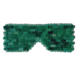 ZAQ Jade Eye Mask - Handmade - Back View