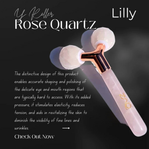 ZAQ Lilly Rose Quartz Relief Facial Roller - Details