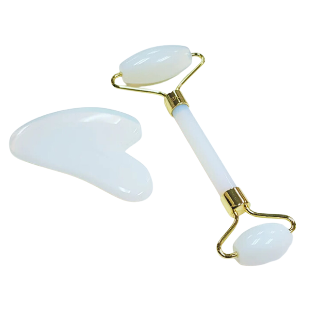 ZAQ Opalite Facial Roller + Gua Sha Board