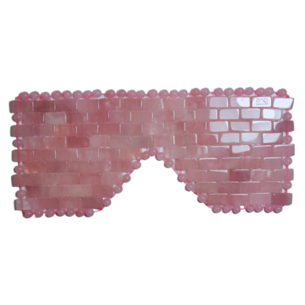ZAQ ROSE QUARTZ EYE MASK - Handmade 