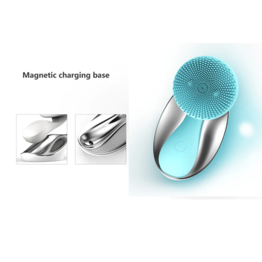 ZAQ Tara Sonic Vibrating Magnetic Beads Facial Cleansing Brush - Components