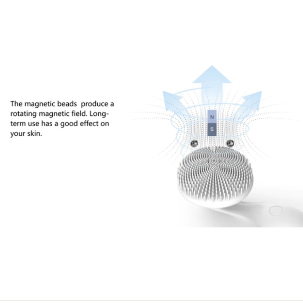 ZAQ Tara Sonic Vibrating Magnetic Beads Facial Cleansing Brush - Functionality