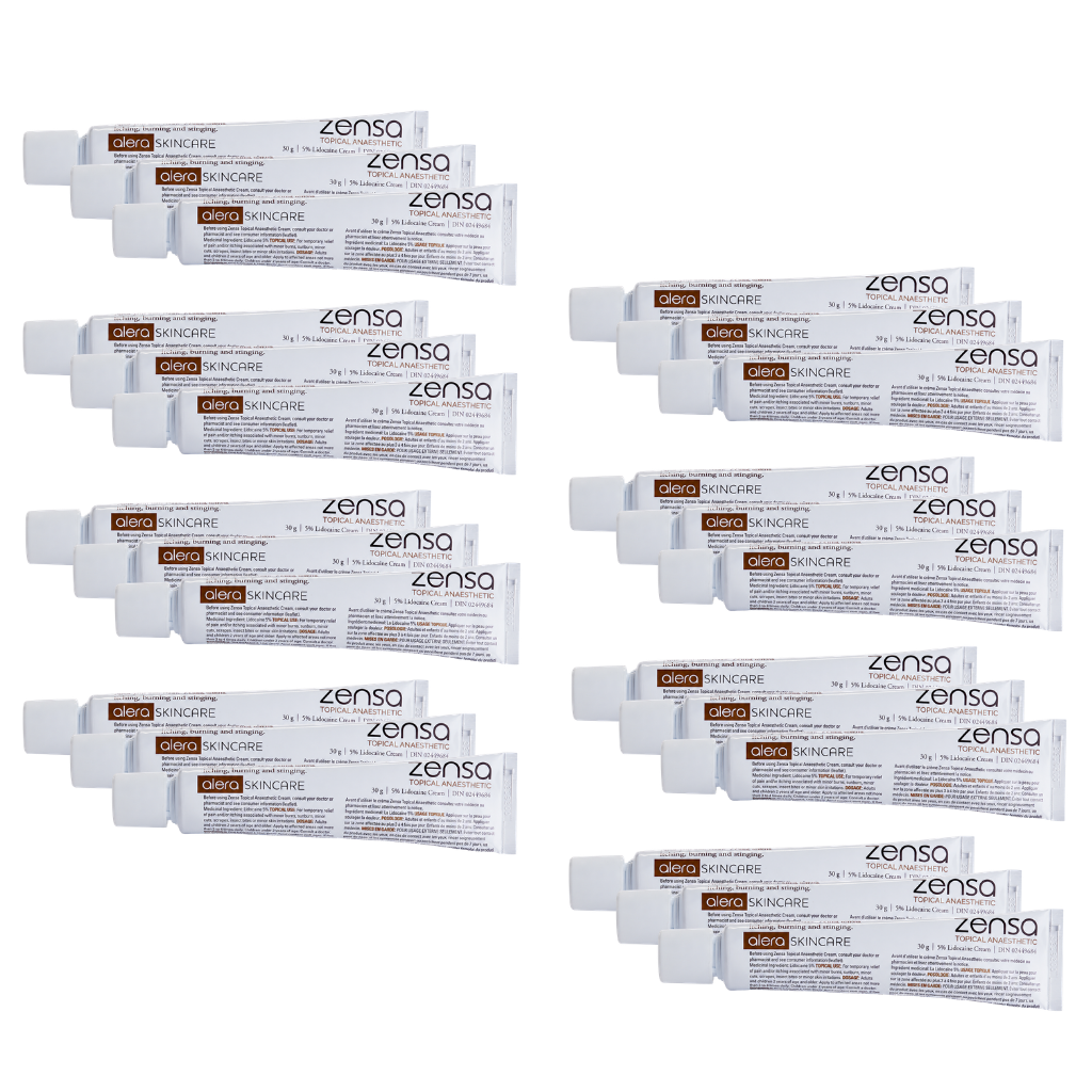 Zensa Numbing Cream by Alera Skincare 24 tube bundle