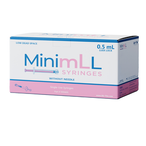 MinimLL Aesthetic Syringes Low Dead Space 0.5 mL