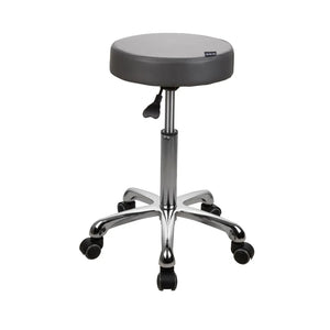 Esthetician Flat Rolling Treatment Stool (1023A): Dark Grey