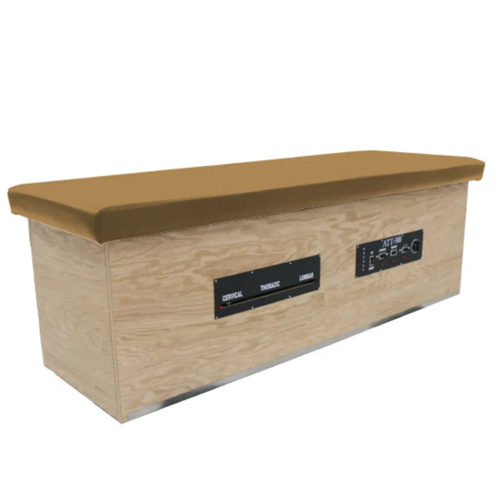 Custom Craftworks ATT-300 Wood Roller Massage Table (ATT-300-W-04O) - Putty