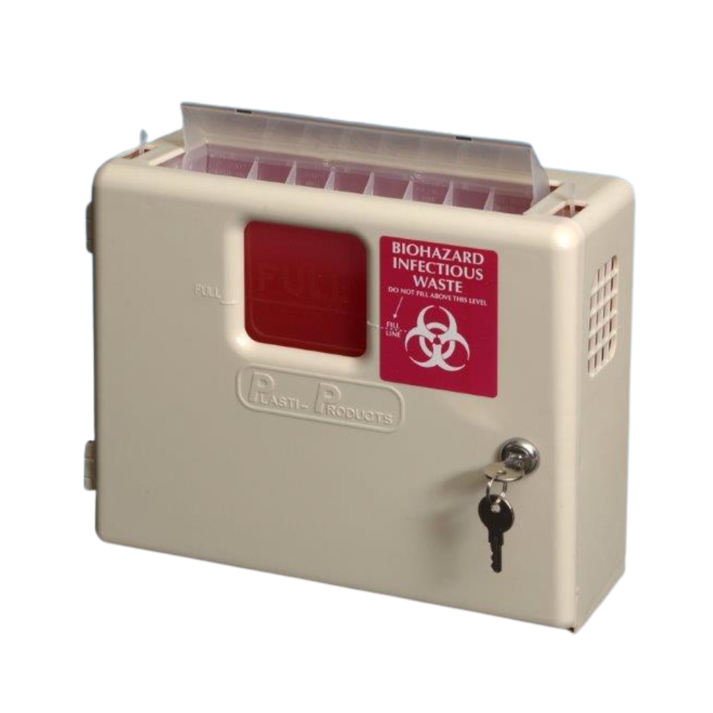 Sharps Wall Mount 5 Quart (5 QT) with Lock (143002)