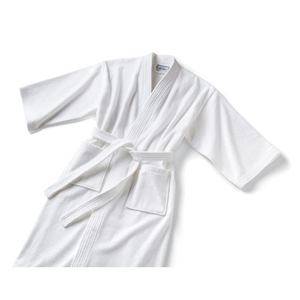 Robe Multi Waffle Kimono White