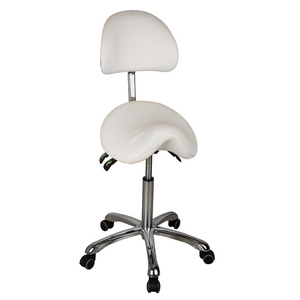 Esthetician medspa stool white