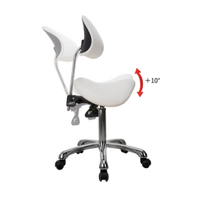 Esthetician medspa stool tilt primary