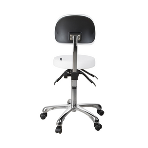 Esthetician medspa stool contour back