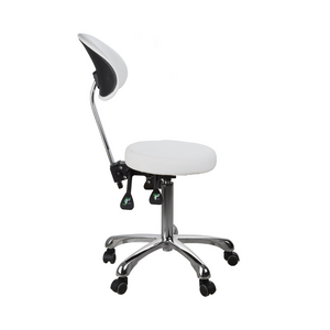 Esthetician medspa stool contour round side tilt