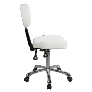 Esthetician medspa stool side