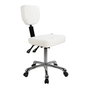 Esthetician medspa stool white