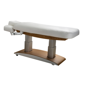 Electric MedSpa Bed Plush Wood Trim