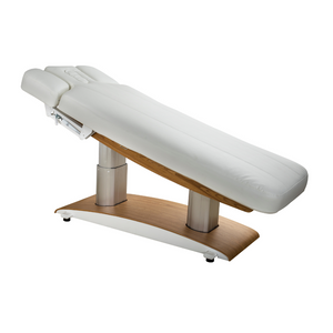 Electric MedSpa Bed Plush Wood Trim