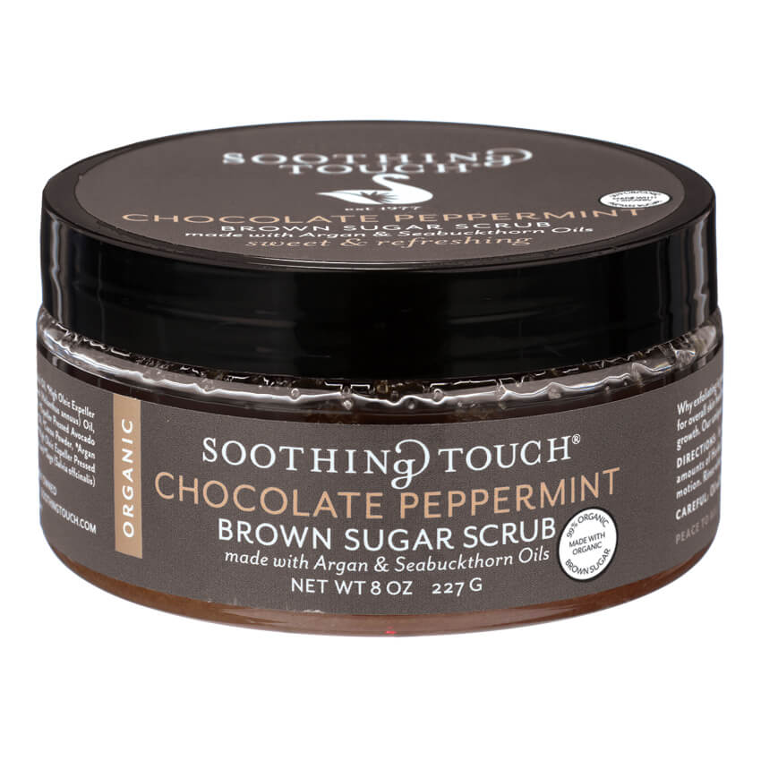 Soothing Touch Chocolate Peppermint Brown Sugar Scrub (Made with Organic Ingredients)