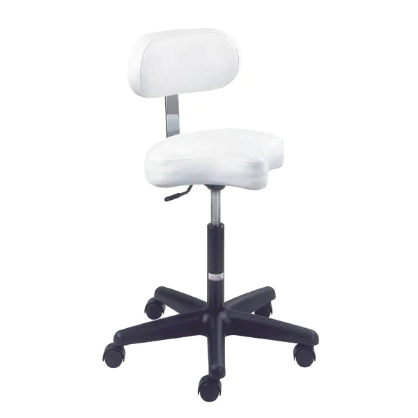 Ergonomic Air-Lift Stool with Backrest (31300)