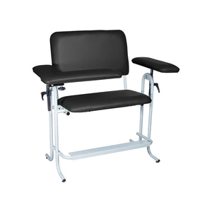 Blood Draw Chair, Wide, Tall Black