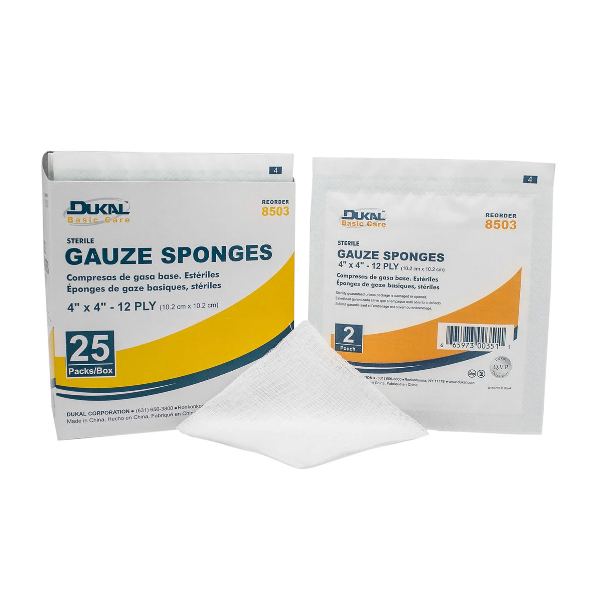 Gauze Sponge Sterile 4 X 4 12 Ply